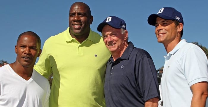 Magic Johnson and Cowboys pals